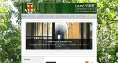 Desktop Screenshot of lycee-fabert.com