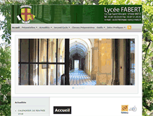 Tablet Screenshot of lycee-fabert.com